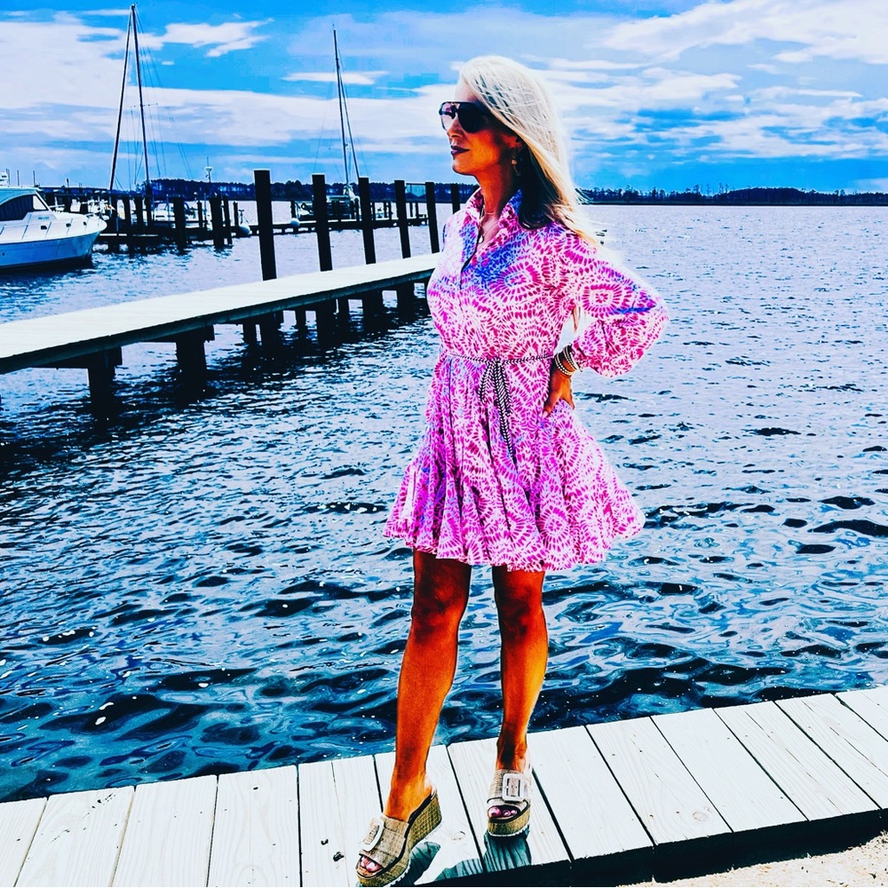 Zara XS Pink swing dress